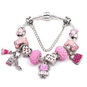 925 Fresh Dress Themed Decorative Pendant Bracelet